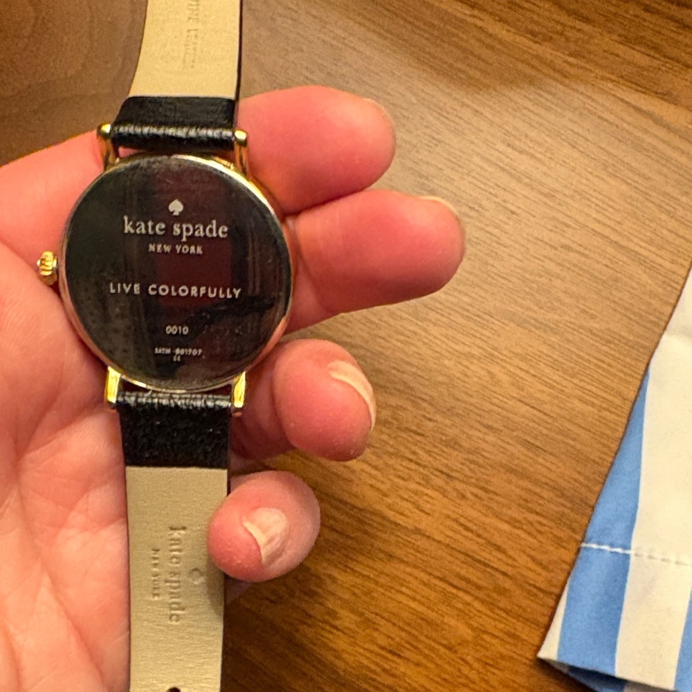 Kate Spade Black and Gold Watch - Picture 3 of 4